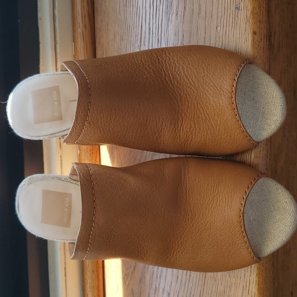 Dolce Vita Tan Open Toe Mules, Size 8 - Picture 2 of 5